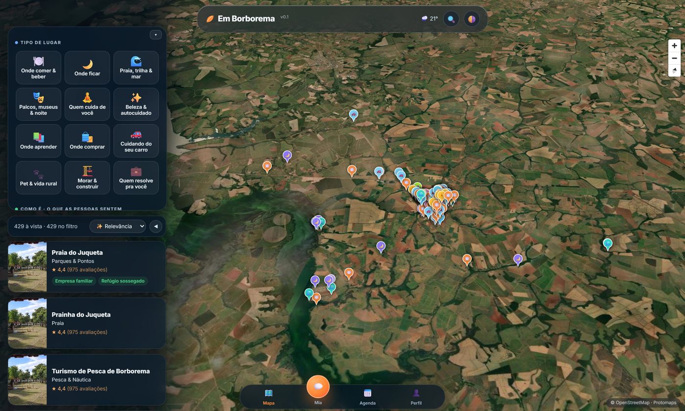 Em Borborema city map